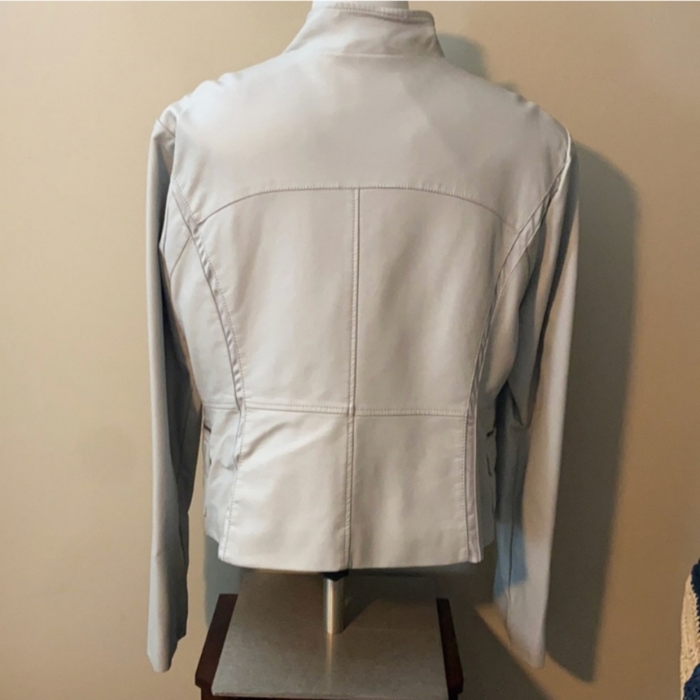 New York and Company Faux Leather Moto Jacket - Picture 2 of 3